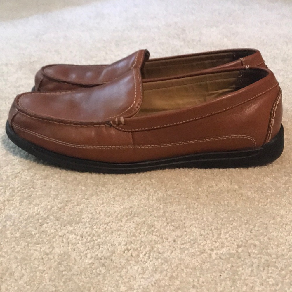 Dockers (12 WIDE) Camel Brown Leather